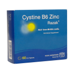 قرص سیستین B6 زینک رازک بسته 60 عددی