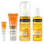 پکیج ضدجوش نوتروژینا مخصوص پوست چرب(فوم شوینده زردچوبه+ تونر زردچوبه+مرطوب کننده ضد جوش+ضد جوش اورژانسی)