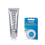پکیج مراقبت دندان(خمیر دندان سفیدکننده مارویس مدل Whitening،نخ دندان اورال بی مدل Essential Floss)
