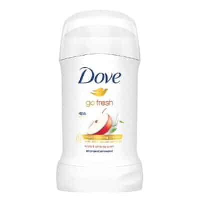 تصویر مام صابونی ضد تعریق زنانه داو مدل Go Fresh با رایحه سیب و چای سفید برای محافظت طولانی‌مدت در برابر تعریق و ایجاد طراوت و شادابی پوست
