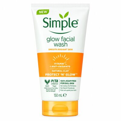 ژل شستشو ویتامین سی سیمپل مدلProtect N Glowحجم150میلی لیتر
