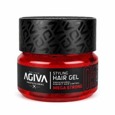 ژل حالت دهنده مو شماره 05 آگیوا مدل MEGA STRONG حجم 200 میل