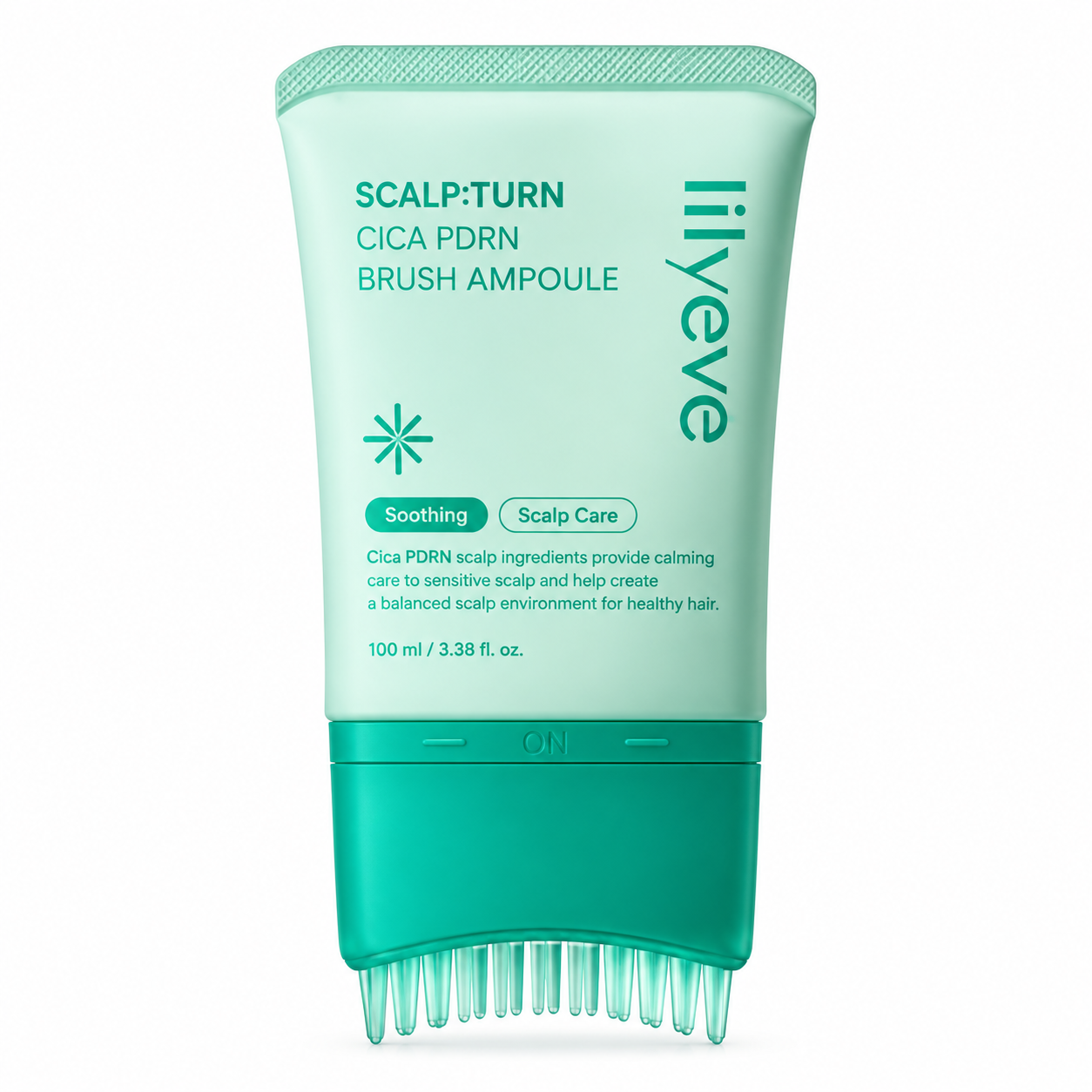 lilyeve-scalp-turn-cica-pdrn-brush-ampoule آمپول ضد ریزش مو لیلیوئه مدل گرو ترن حجم ۱۰۰ میلیلیتر